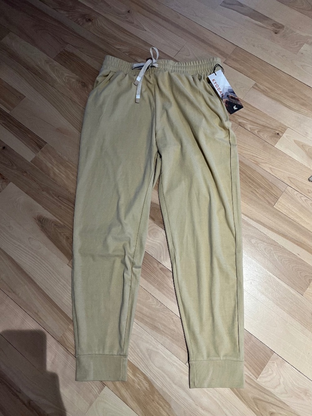 Kyodan Light Yellow Drawstring Jogger Pants